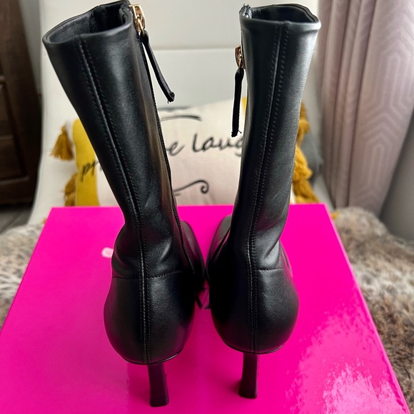 Zara black Leather Booties - Picture 4 of 6